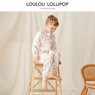 Loulou LOLLIPOP LoulouLOLLIPOP婴儿春夏睡袋防踢被儿童双层纱布长袖分腿睡袋四季
