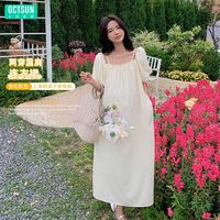 十月名裳 连衣裙夏季2023雪纺外出宽松裙子