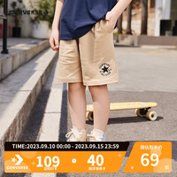 匡威(Converse)儿童装男童裤子夏季纯棉运动短裤外穿星标宽松工装裤潮裤子 游猎色 150cm/M
