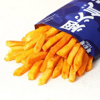 sudus 薯都薯 烟火气原切薯条薯片 铁板鱿鱼味56g 办公室居家休闲膨化零食