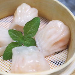 瀚通水晶虾饺皇20只速冻虾饺广式早茶早餐点心虾饺500g盒