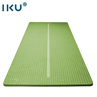 IKU i酷 初学者瑜伽垫加厚加宽加长防滑专业运动健身隔音垫子80*8mm绿色