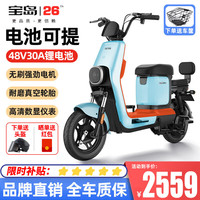 BODO 宝岛电动车 宝岛新国标电动车N5电动自行车48V30Ah理论续航100公里