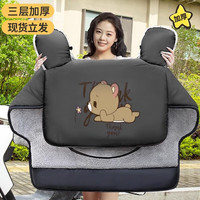 闪恩电动摩托车挡风被冬季加绒加厚电瓶电车双面防水风挡冬季款挡风罩 单人款3层加厚