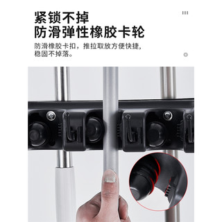 古达移动落地式拖把架不锈钢置物架放扫把墩布挂架子阳台清洁工具收纳