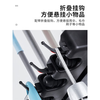 古达移动落地式拖把架不锈钢置物架放扫把墩布挂架子阳台清洁工具收纳