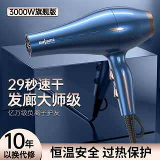 MuSiDing 慕斯丁 电吹风机理发店发廊大功率3000W家用大风力速干吹风筒