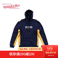 MITCHELL & NESS 套头卫衣拉链卫衣 MN外套运动服 NBA湖人公牛男装上衣套头衫 藏青色2 XL