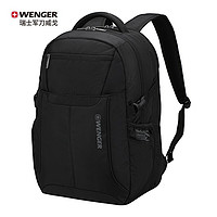 WENGER 威戈 瑞士军刀双肩包行李箱防泼水书包15.6英寸笔记本电脑包612020黑色
