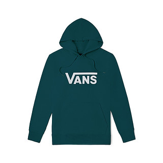 VANS 范斯 官方 男女情侣连帽卫衣复古湖绿色舒适户外经典LOGO