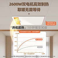 雷士 NVC   Lighting照明 E-JC-60BLHF 智能照明风暖浴霸 2600W