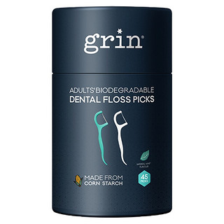 Grin 格润安 牙线 独立包装 超细 环保洁齿牙线棒 剔牙线 牙签线 45支/盒
