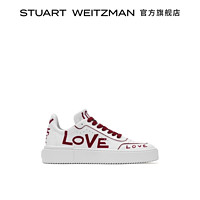 STUART WEITZMAN SW RYAN LOVE SNEAKER字母印花休闲板鞋运动小白鞋