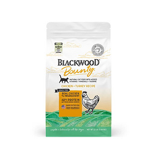 Blackwood珀萃Bounty低温慢煮无谷鸡肉火鸡肉全猫粮12磅