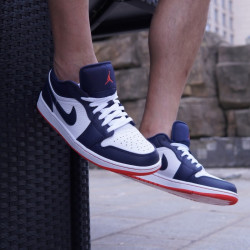 nike 耐克 jordan air aj1 午夜蓝 耐磨防滑 低帮男子复古篮球鞋