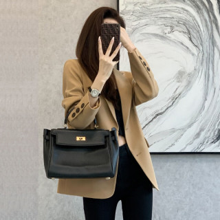 2023年春秋新款小西装外套女气质休闲修身显瘦学生小西服女 卡其 2XL
