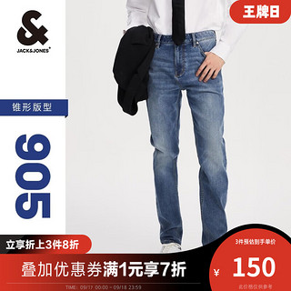 杰克琼斯 杰克·琼斯（JACK&JONES）夏秋男装潮流小脚锥形潮牌男裤百搭舒适高弹力牛仔裤长裤子男士