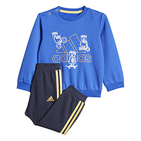 限尺码：adidas 阿迪达斯 新款IN F CREW SET男婴童舒适透气针织套装儿童套装