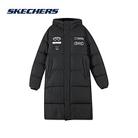 SKECHERS 斯凯奇 休闲外套系列男女滑雪元素保暖羽绒服L422U075