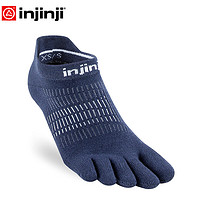 injinji 五指袜女士2023新款短筒薄款coolmax专业运动跑步分五趾袜 海军蓝 XS/SM(35-40）