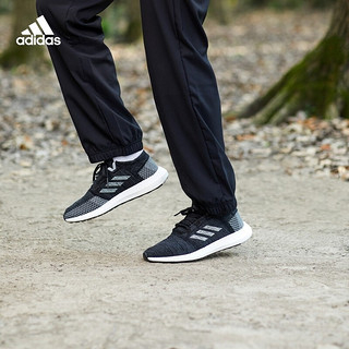 移动端、京东百亿补贴：adidas 阿迪达斯 PureBOOST GO W 女子跑鞋 B75822 黑色/灰色 36.5