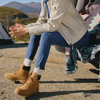 Timberland 女鞋23秋季新款高帮厚底显高户外休闲鞋大黄靴子