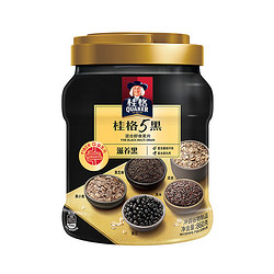 QUAKER 桂格 5黑混合即食燕麦片860克罐装