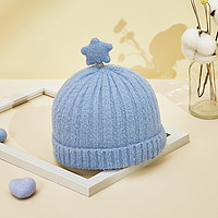 巴拉巴拉 儿童帽子冬季男童保暖帽针织毛线帽女童宝宝时尚可爱星星