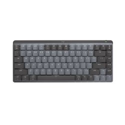 logitech 罗技 适用于Mac的MX 商务低噪无线双模矮轴机械键盘 110键 全尺寸段落茶轴 石墨黑