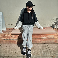 new balance 男女款冬季加绒卫衣 AMT13342-BK