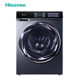 海信（Hisense）10KG洗烘一体洗衣机彩屏双离子净护贝式微蒸汽烘干HD1014DCY