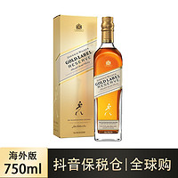 尊尼获加 金牌 调和 苏格兰威士忌 40%vol 750ml 单瓶
