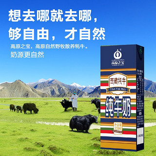TREASURE OF TIBET 高原之宝 TREASURE OF PLATEAU） 西藏牦牛纯牛奶 儿童  成人 牦牛奶200ml*12盒*2箱 中秋