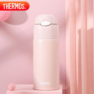 THERMOS 膳魔师 吸管杯系列 TCMI-400S PK 保温杯 400ml 粉色