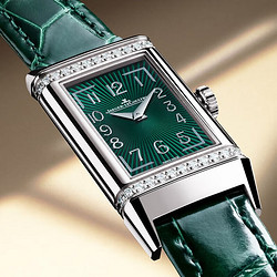 JAEGER-LECOULTRE 积家 Jaeger）手表 翻转腕表系列皮带单面翻转石英女表Q328853J