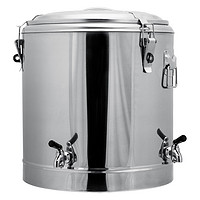 信基高格 商用全不锈钢饭桶储物桶 40L大容量保温桶茶桶双咀 40