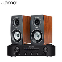 Jamo 尊宝 C93II书架音箱+马兰士PM6007功放机 hifi高保真2.0流媒体音箱套装