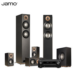 Jamo 尊宝 音箱 S807+天龙功放 X540 音响 音箱 5.1家庭影院电视音响 家用客厅影院 落地影院套装 10英寸低音炮