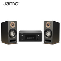 Jamo 尊宝 S803 天龙RCD-N10 高保真发烧级音响 功放CD一体机中等尺寸书架音箱组合套装 蓝牙 USB 桌面流媒体音响
