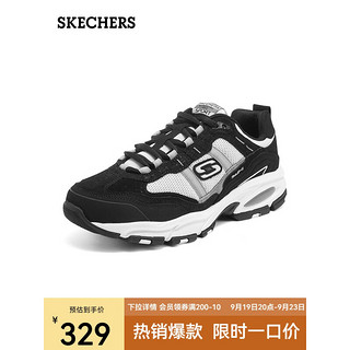 SKECHERS 斯凯奇 Vigor 2.0 男子休闲运动鞋 51241/BKW 黑色/白色 40