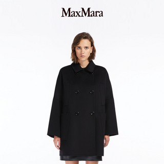 Max Mara 麦丝玛拉 女士短款大衣 9016233306 黑色 38