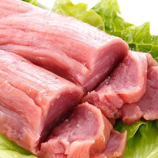 饭爷生活 味美牧场黑猪里脊肉500g 通脊外脊纯瘦肉煎炒烹炸内蒙古草原牧场猪肉生鲜