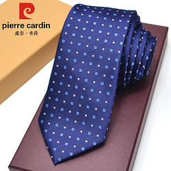 pierre cardin 皮尔·卡丹 皮尔卡丹 pierre cardin桑蚕丝领带 新郎结婚领带真丝领带男面试正装商务职业工作领带礼盒 901147080-11