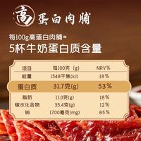 神仙club 神仙（shenxian）高蛋白猪肉脯100g靖江风味猪肉干肉脯肉类零食休闲网红小吃