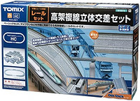 Tomytec TOMIX N轨 轨道套装 高架复线立体交叉桥套装 HC型 91074 鉄路模型用品