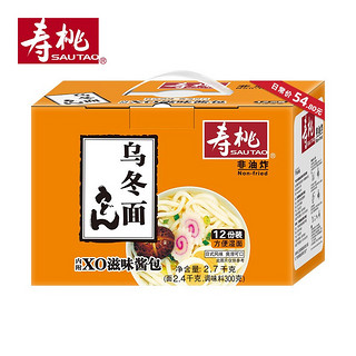 SAU TAO 寿桃牌 非油炸 方便速食 乌冬面（12包装）配XO酱 2700g