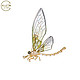 QT 蜜蜂蜻蜓蝴蝶胸针别针服装配饰蝴蝶胸花蜜蜂透明翅膀 中秋礼物