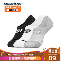 SKECHERS 斯凯奇 春季新款隐形袜男女休闲舒适运动袜子 L222U019/0055 S