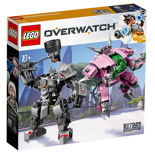 LEGO 乐高 Overwatch守望先锋系列 75973 D.VA对战莱因哈特