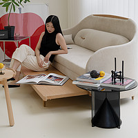 Ziinlife 吱音 暖眠沙发床实木小户型沙发可折叠双人科技布沙发床
